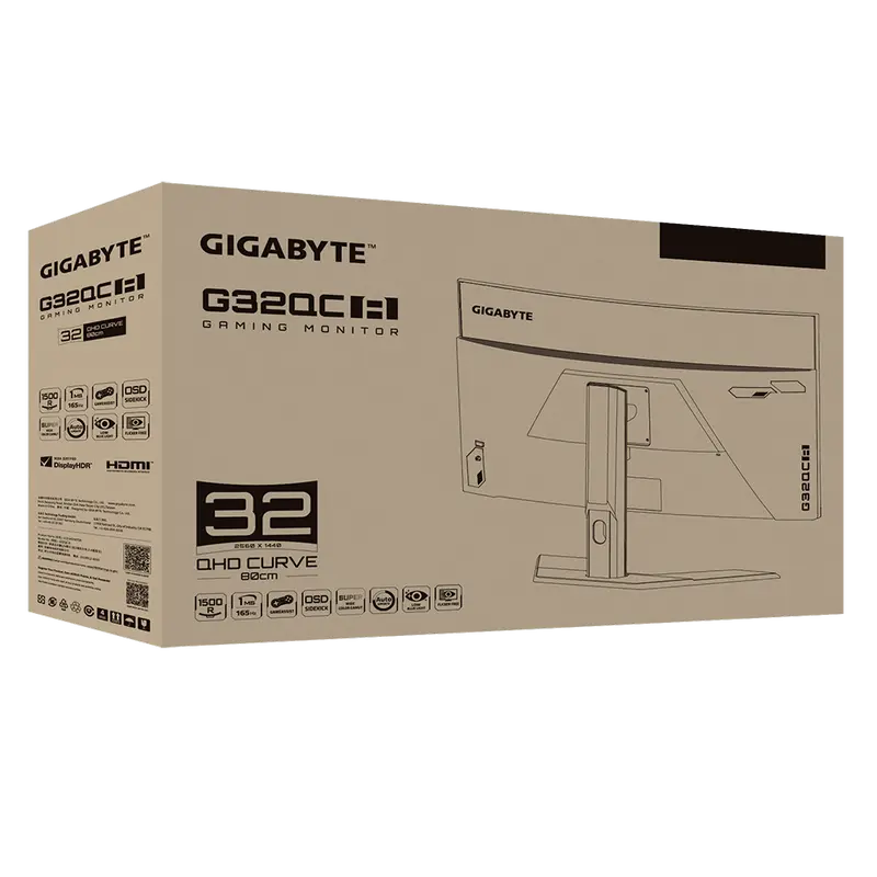 Игровой монитор Gigabyte G32QC A Чёрный