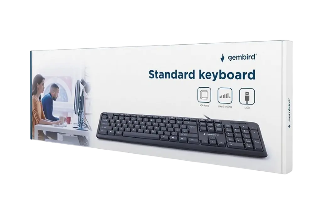 Клавиатура Gembird KB-U-103-RU Мембрана Черный