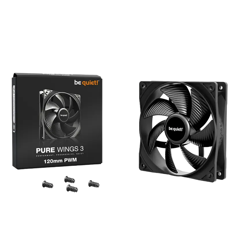 Ventilator PC be quiet! Pure Wings 3 PWM 120 mm Negru