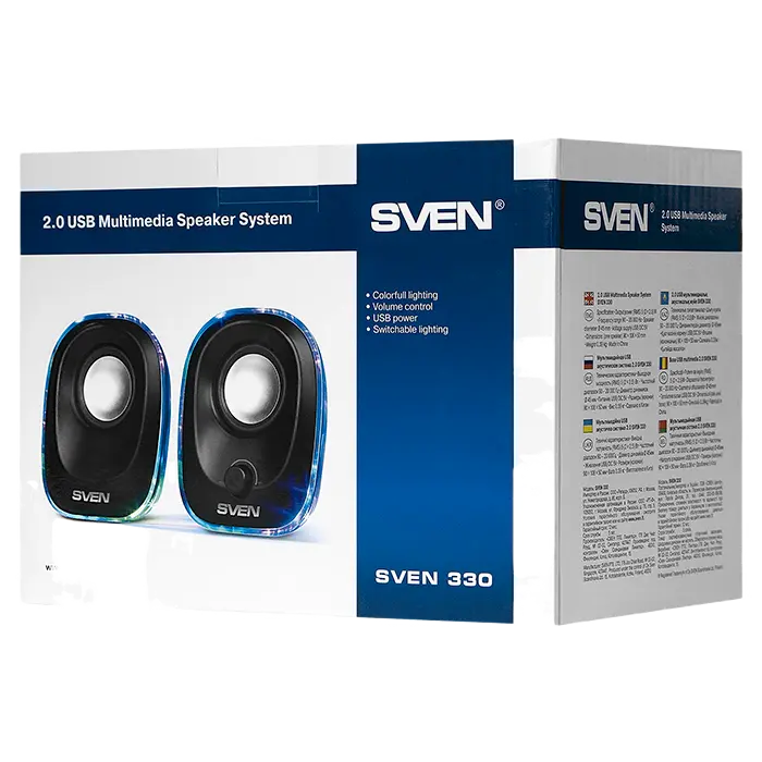 Компьютерные колонки SVEN 330 Черный