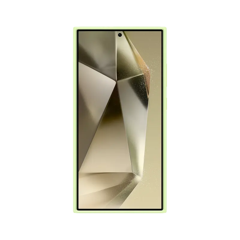 Чехол Samsung Galaxy S24 Ultra Silicone Cover Силиконовый Чехол Светло-зеленый