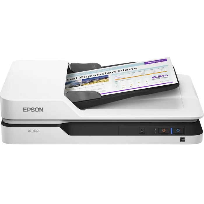Планшетный, двухсторонний ADF Epson WorkForce DS-1630 A4 Серый