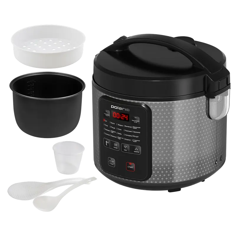 Мультиварка Polaris PMC0578AD Черный/ Нержавеющая Сталь