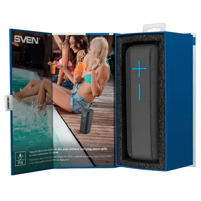 Портативная колонка SVEN PS-205 Чёрный