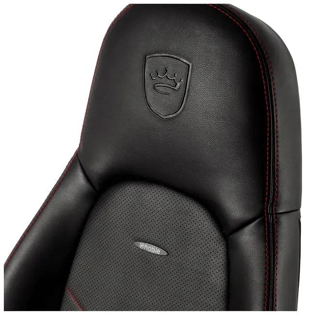 Scaun Gaming Noblechairs Icon PU Piele Negru/Rosu