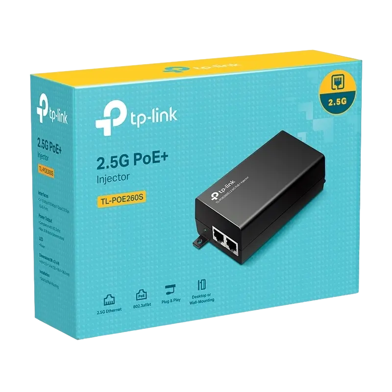 PoE Инжектор TP-LINK Injector Черный