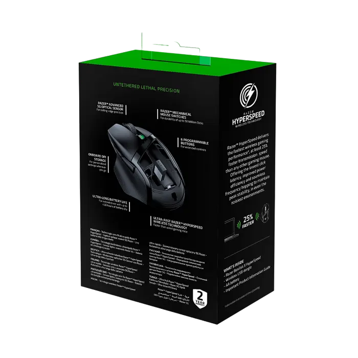 Игровая мышь Razer Razer Basilisk X HyperSpeed Беспроводное Чёрный