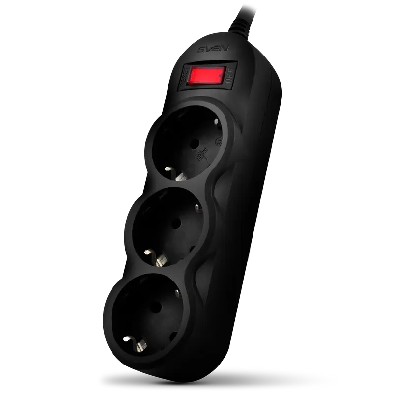 Prelungitor electric SVEN SF-03L Negru