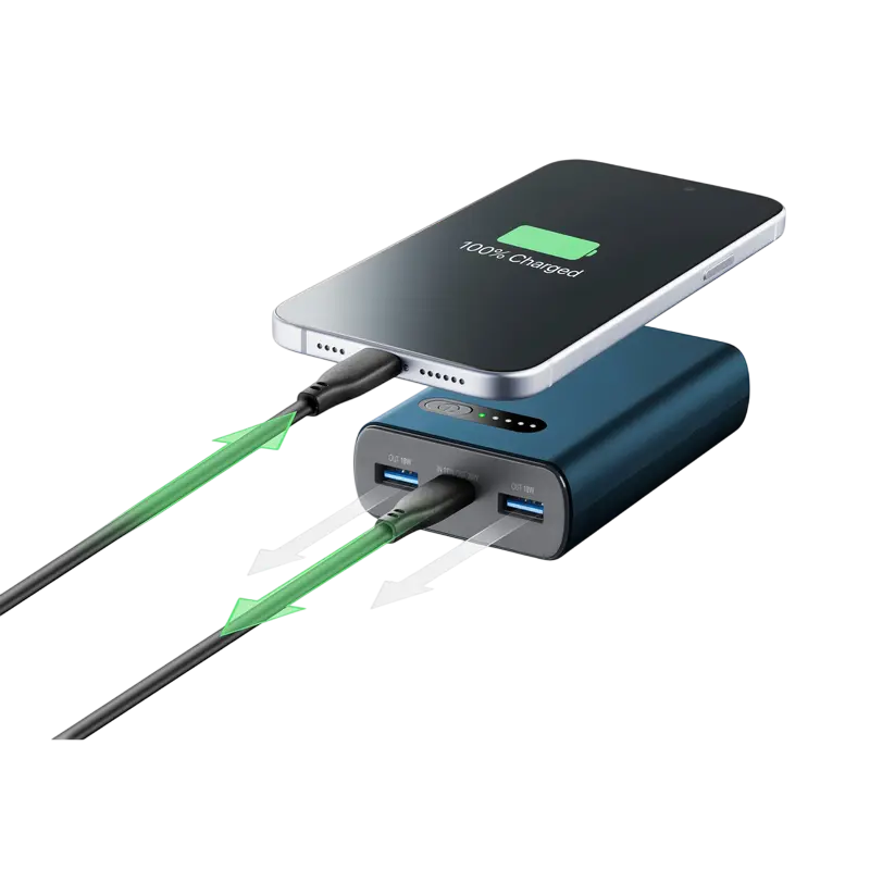 Acumulator extern Cellularline Fast PD Albastru