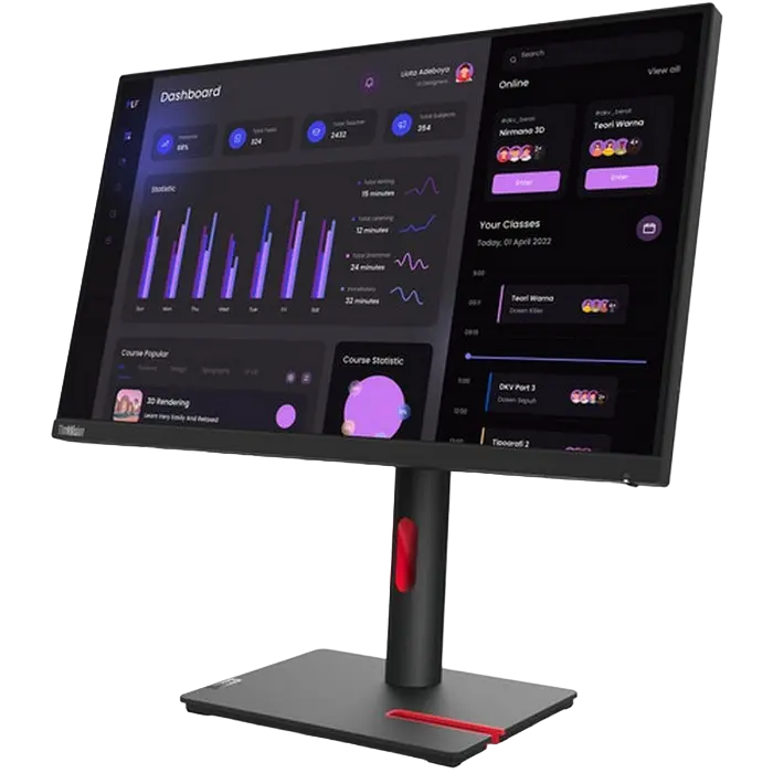 Монитор Lenovo ThinkVision T27i-32 Чёрный