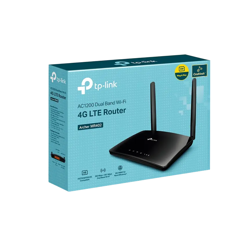 Router fără fir TP-LINK Archer MR402 Negru