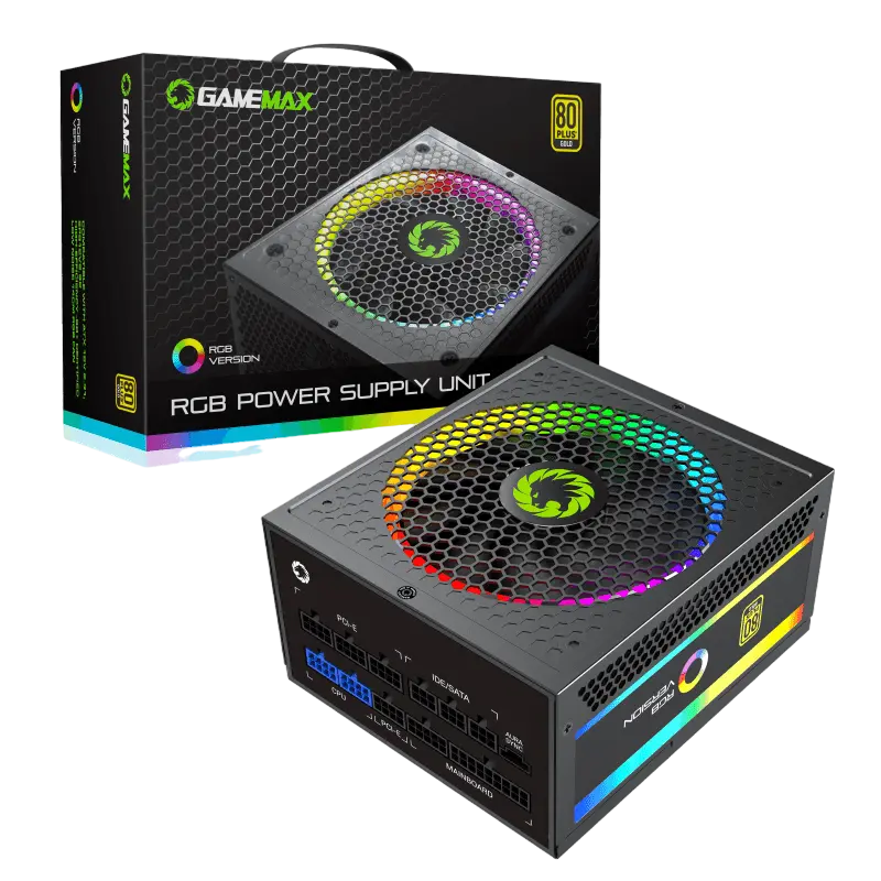 Tip Блок питания для компьютеров Gamemax RGB-1050 PRO ATX Черный