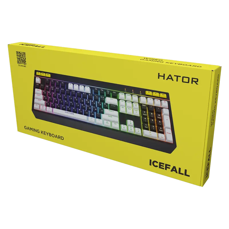 Tastatură HATOR Icefall Membrană Negru