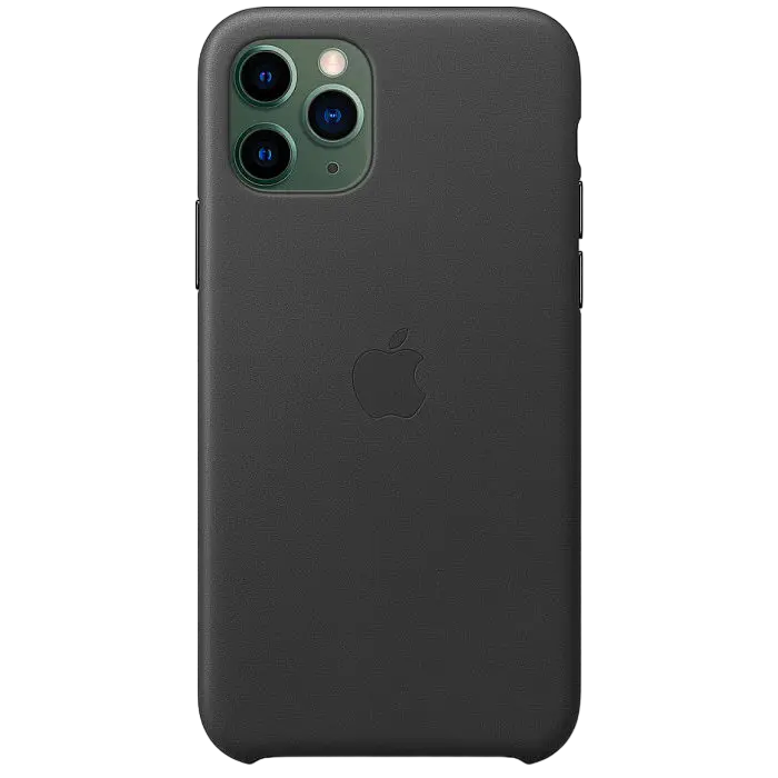 Чехол Apple iPhone 11 Pro Leather Case Кожаный чехол Чёрный