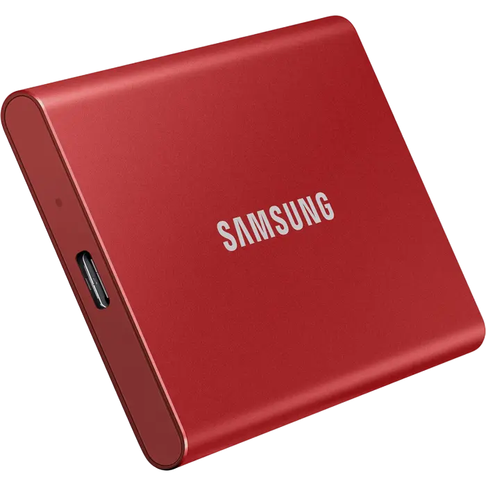 Внешний портативный SSD накопитель Samsung T7 2 ТБ Красный