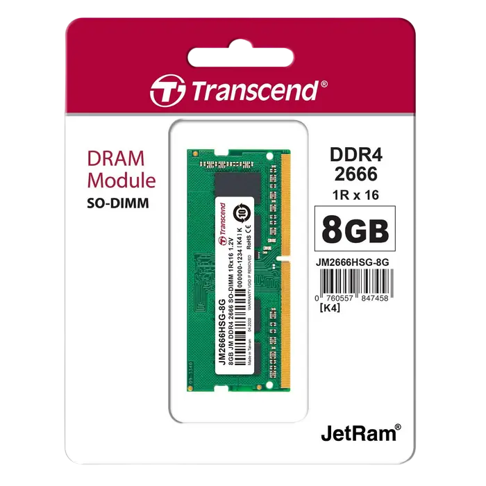 Memorie RAM Transcend PC25600 8GB