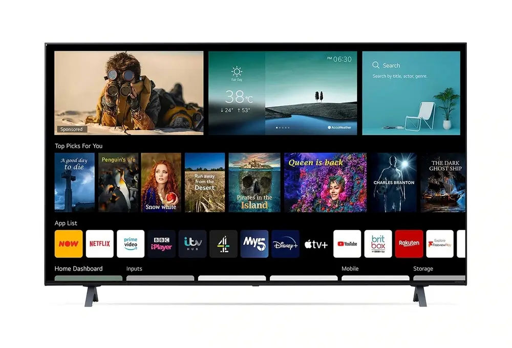 65" LED SMART Телевизор LG 65NANO756PA Черный