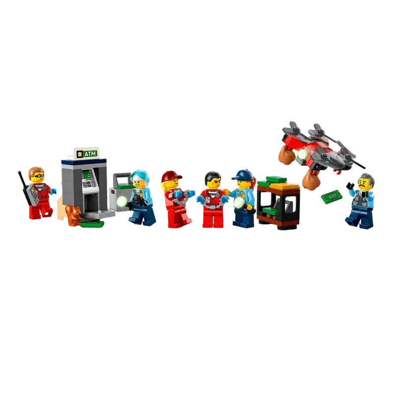 Конструктор LEGO Police Chase at the Bank Разноцветный