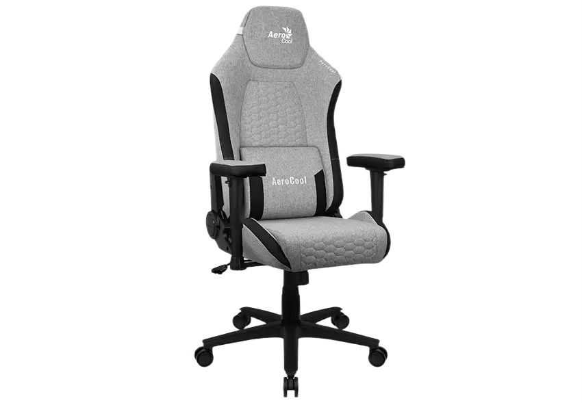 Scaun Gaming AeroCool Crown AeroWeave Textil Gri