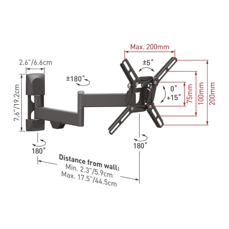 Suport pentru televizor BARKAN 2400 Negru