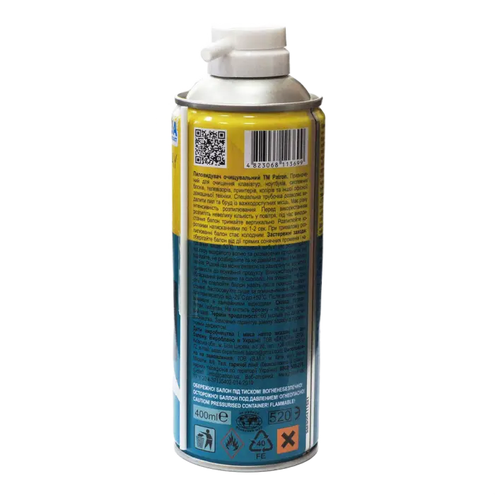 Сжатый воздух для очистки электроники Patron F3-020