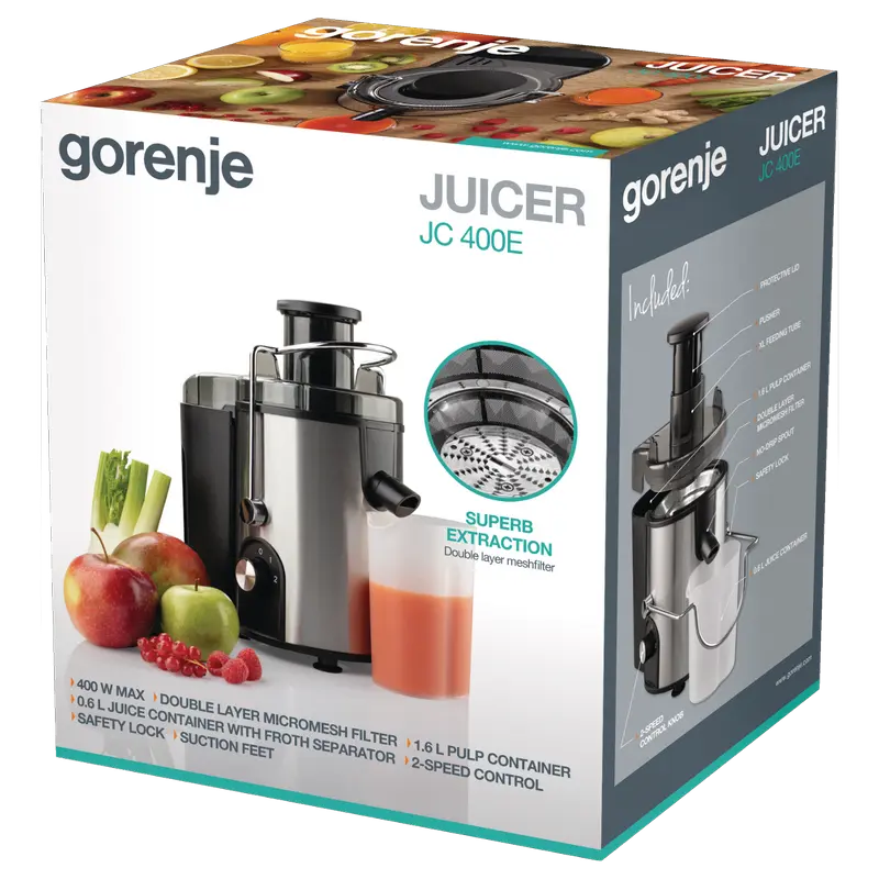 Соковыжималка Gorenje JC400E Черный