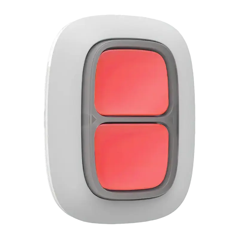 Buton de urgență Ajax Alarm "DoubleButton" Alb
