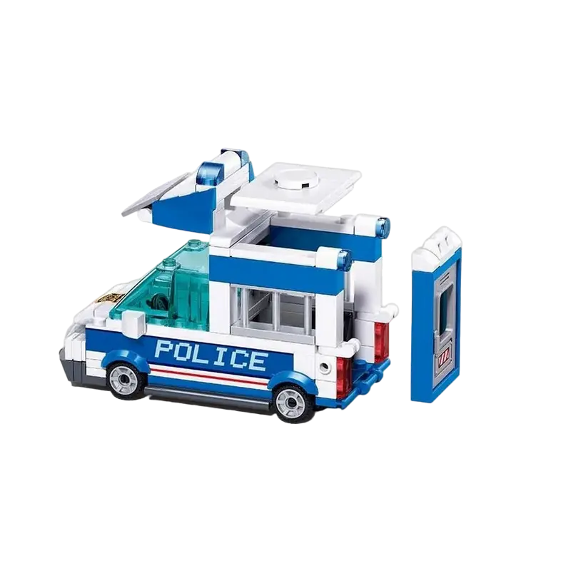 Конструктор Sluban Metropolis - Escorting a Prisoner Разноцветный