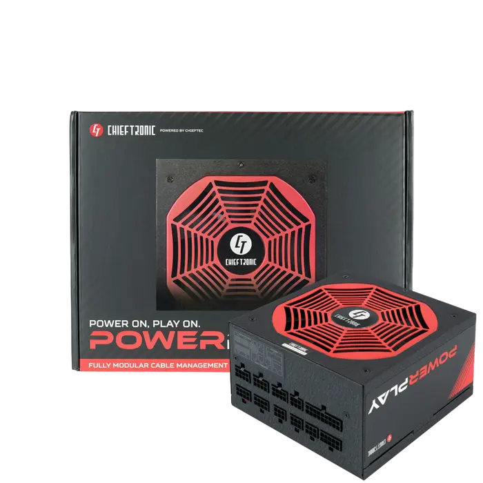 Tip Блок питания для компьютеров Chieftec GPU-1050FC PowerPlay Platinum Series ATX Черный