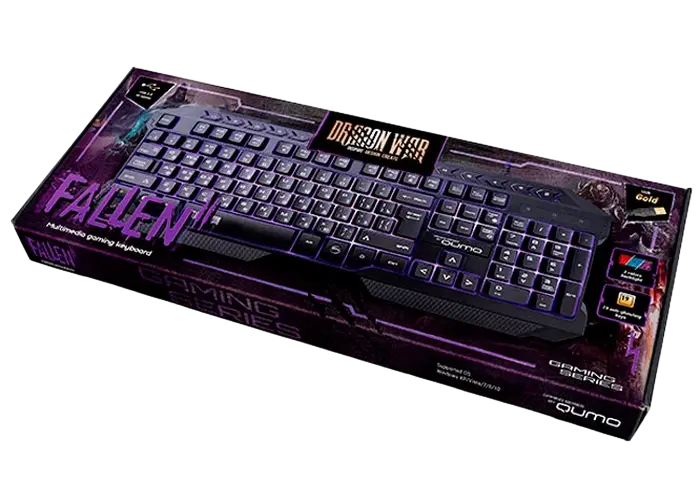 Клавиатура QUMO Fallen II Мембрана Черный