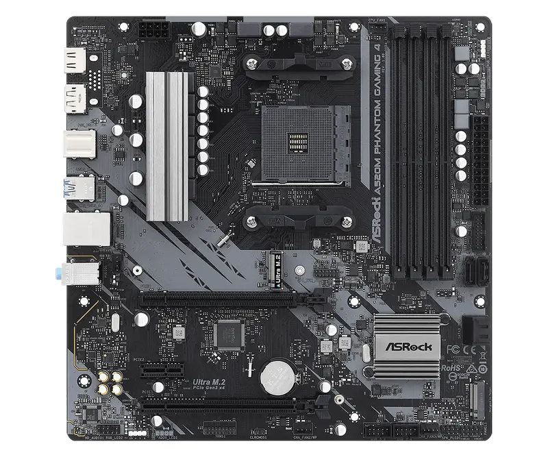 Материнская плата ASRock A520M PHANTOM GAMING 4 AM4 Micro-ATX