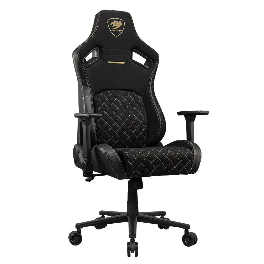 Scaun Gaming Cougar Defensor PU Piele,Țesătură Gold F