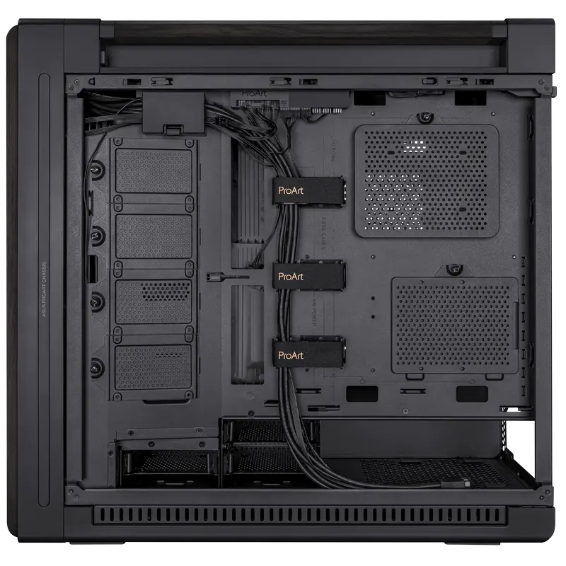 Carcasă PC ASUS ProArt PA602 Wood TG Midi-Tower Negru