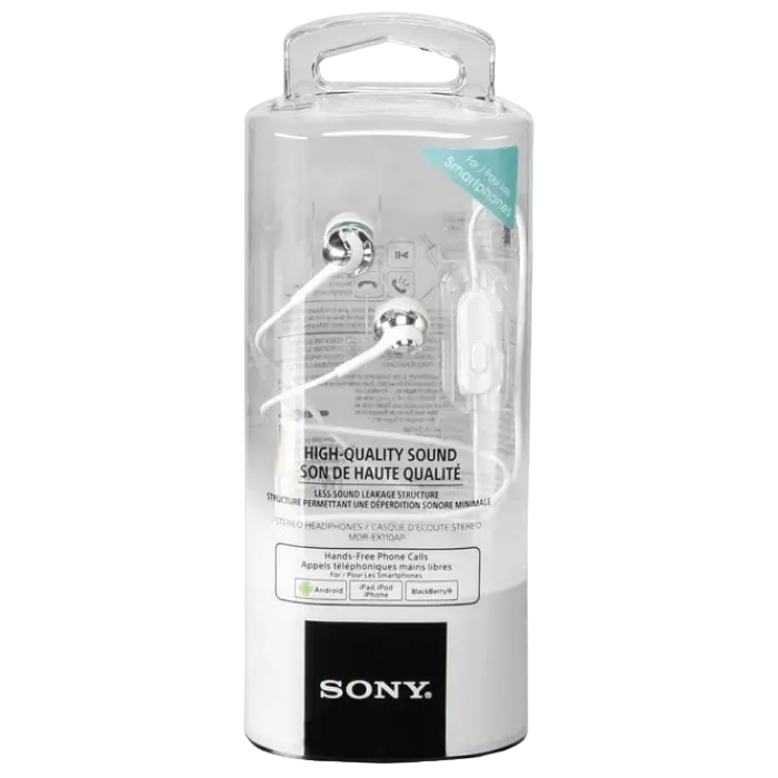 Наушники SONY MDR-EX110AP Белый