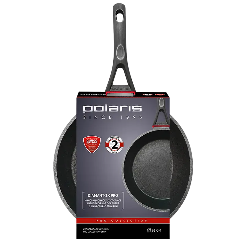 Сковорода глубокая Polaris PRO collection-26FP PRO Чёрный