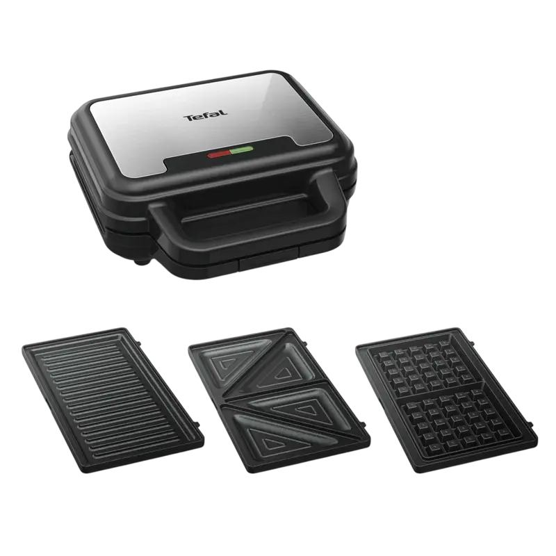 Aparat pentru sandwich Tefal UltraCompact Negru | Argintiu