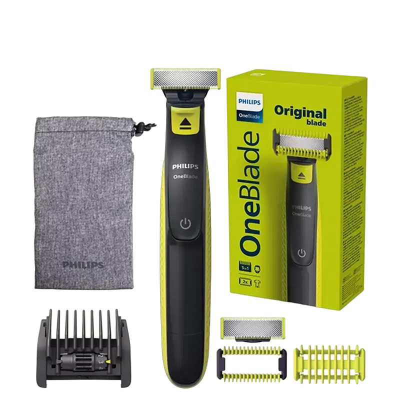 Мужской Триммер Philips OneBlade Черный/Зеленый