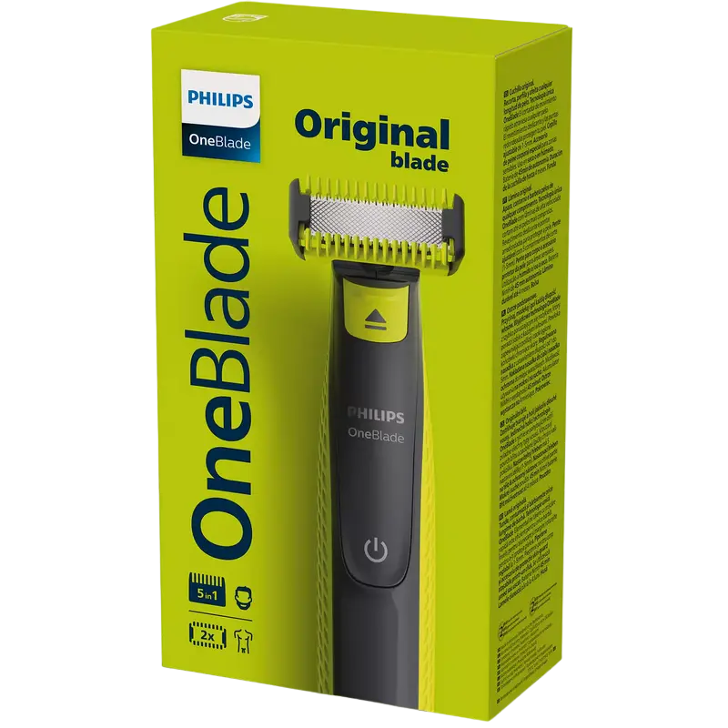 Мужской Триммер Philips OneBlade Черный/Зеленый
