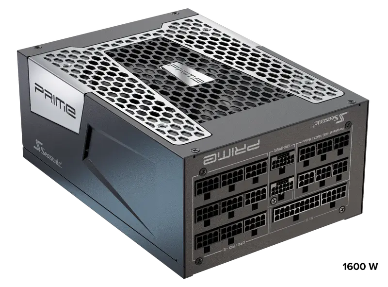 Tip Блок питания для компьютеров Seasonic Prime PX-1600 ATX Черный