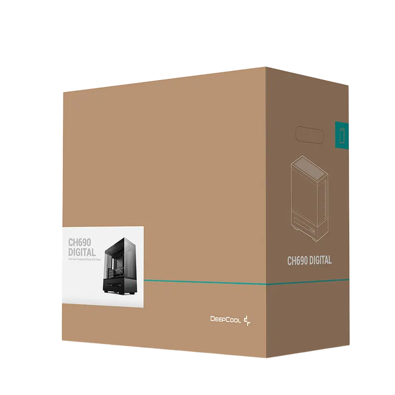 Компьютерный корпус Deepcool CH690 Digital Midi-Tower Черный