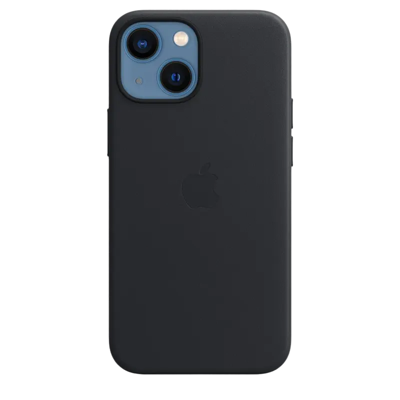 Чехол Apple iPhone 13 mini Leather Case MagSafe A2701 Кожаный чехол Midnight