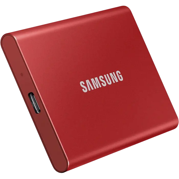 Внешний портативный SSD накопитель Samsung T7 1 ТБ Красный