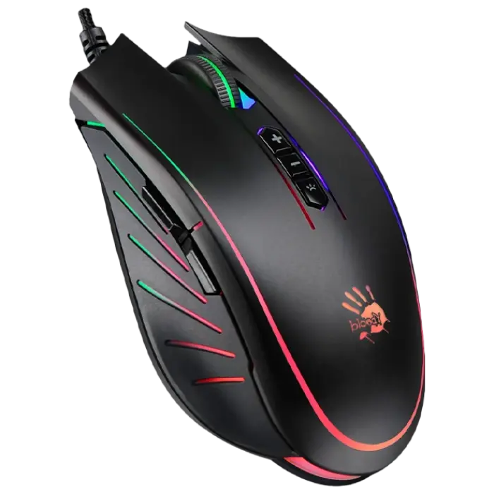 Игровая мышь Bloody Q81 Curve Проводное Чёрный