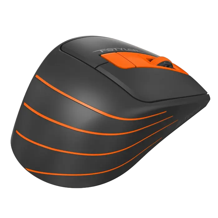 Беcпроводная мышь A4Tech FG30 Беспроводное Черный/Оранжевый