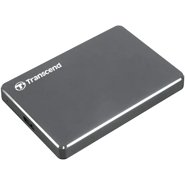 Внешний портативный жесткий диск Transcend StoreJet 25C3 1 ТБ Iron Gray