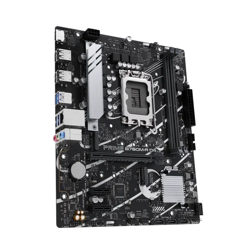 Материнская плата ASUS PRIME B760M-R D4 LGA1700 Micro-ATX