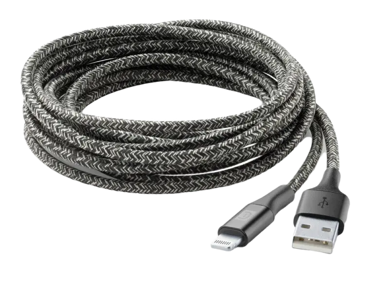 Кабель для зарядки и синхронизации Cellularline Long Cable Черный