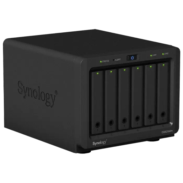 Сетевое хранилище SYNOLOGY DS620slim Черный