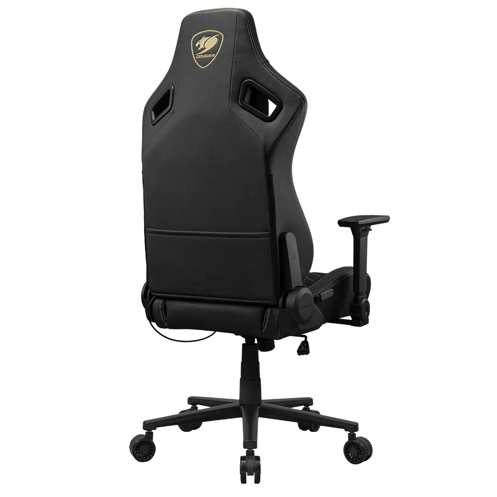 Scaun Gaming Cougar Defensor PU Piele,Țesătură Gold F