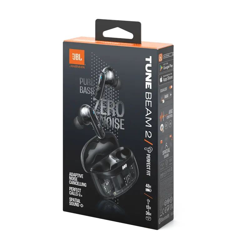 Наушники JBL Tune Beam 2 Ghost Edition Чёрный